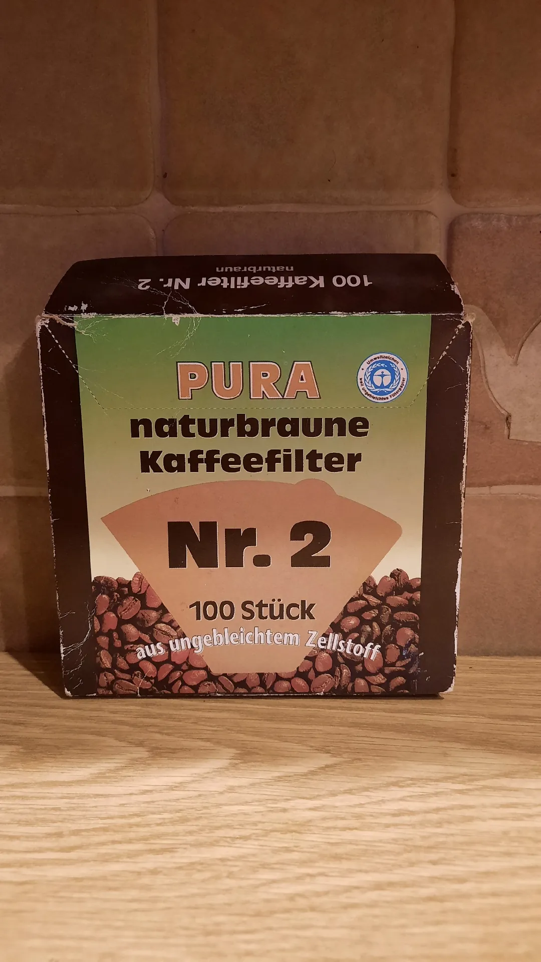 Неотбеленные кофейные фильтры PURA №2, 100 штук