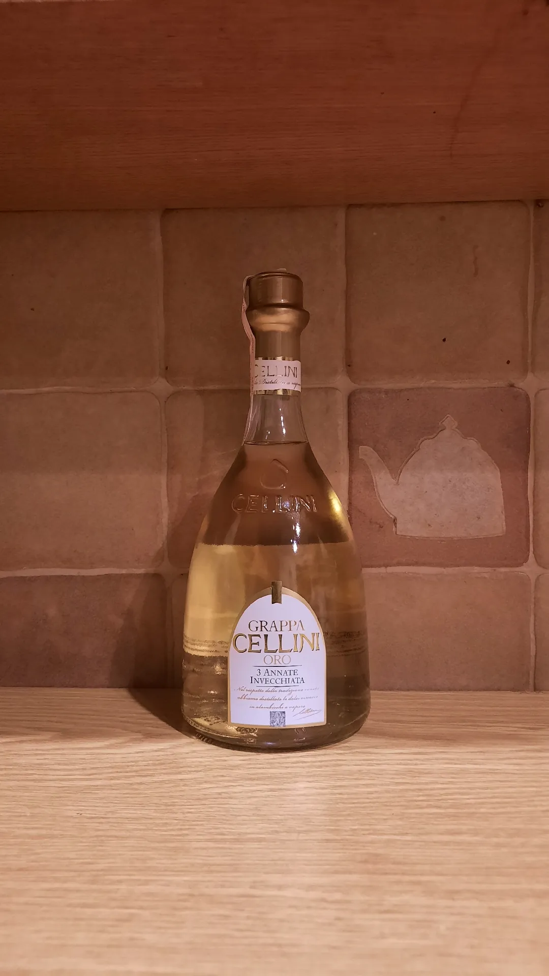 Граппа Cellini Oro 3 Annate Invecchiata, 38%, 0,7 л