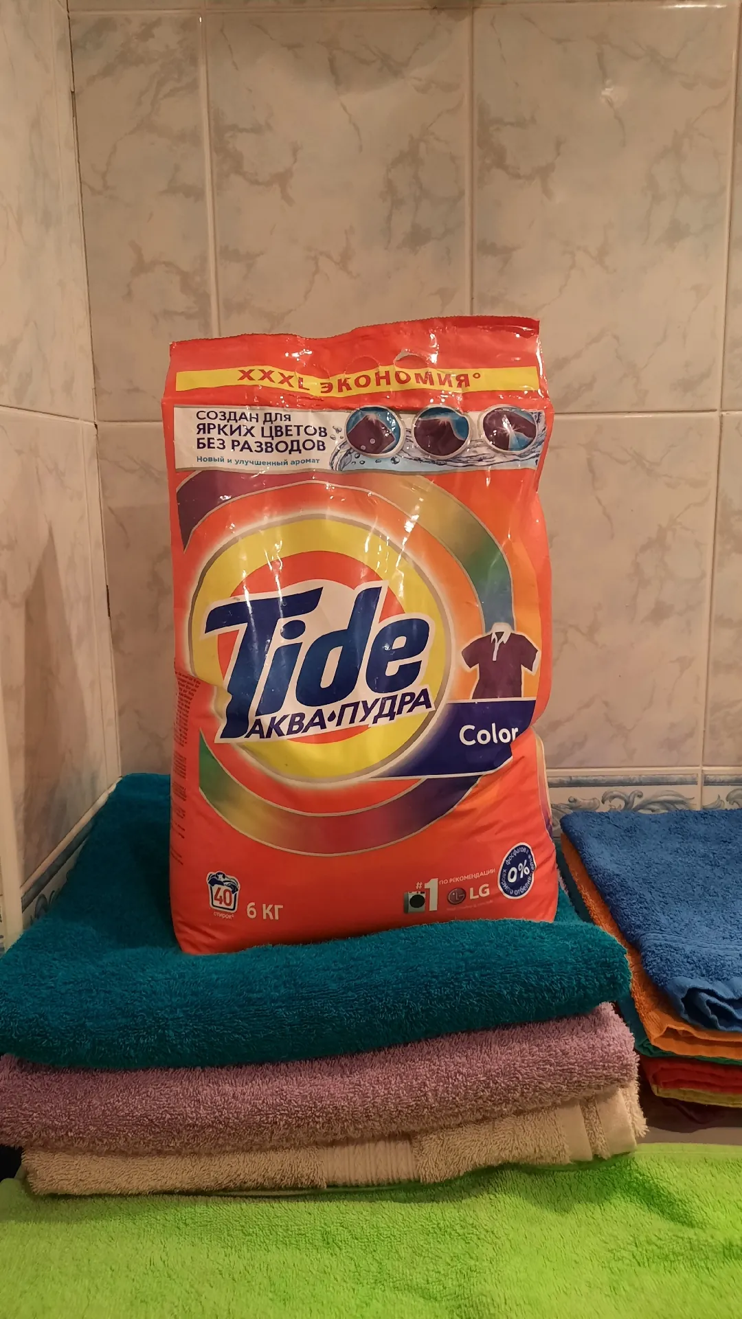 Стиральный порошок Tide «Аква-Пудра Color», 6 кг