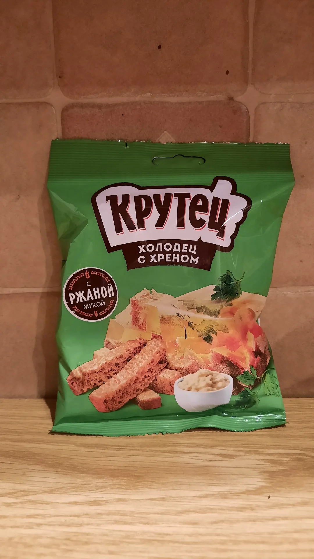 Сухари «Крутец» со вкусом холодца с хреном, 80 г