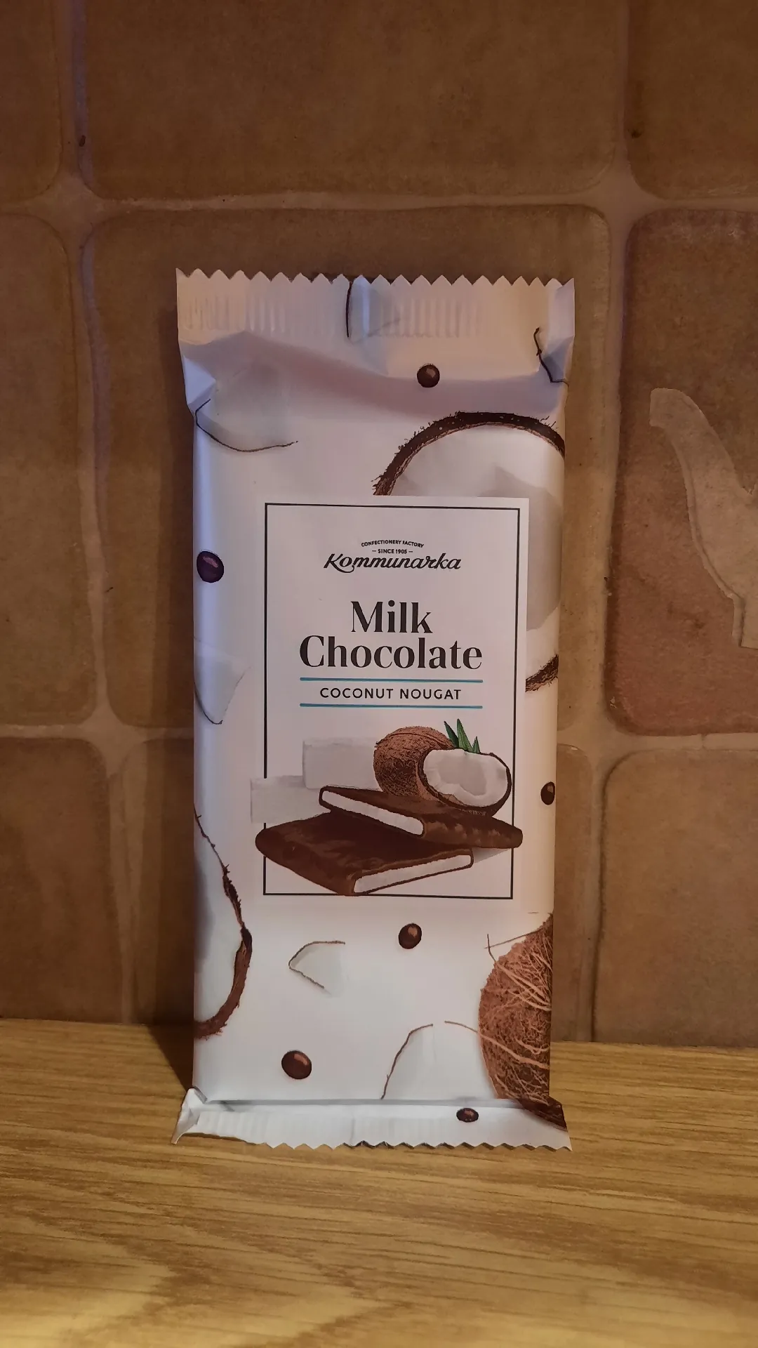 Шоколад молочный с кокосовой нугой «Milk Chocolate Coconut Nougat», 80 г