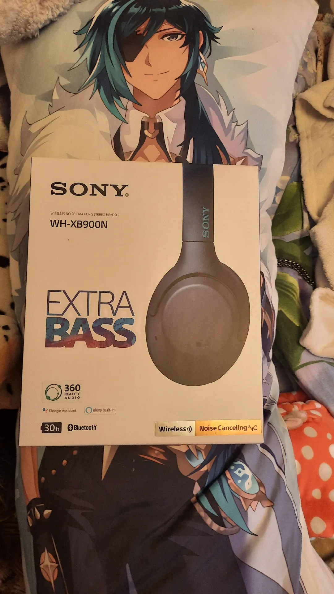 Беспроводные наушники Sony WH-XB900N (синий)