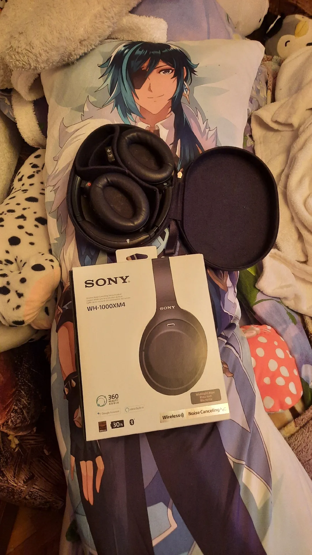 Беспроводные наушники Sony WH-1000XM4 (синий)