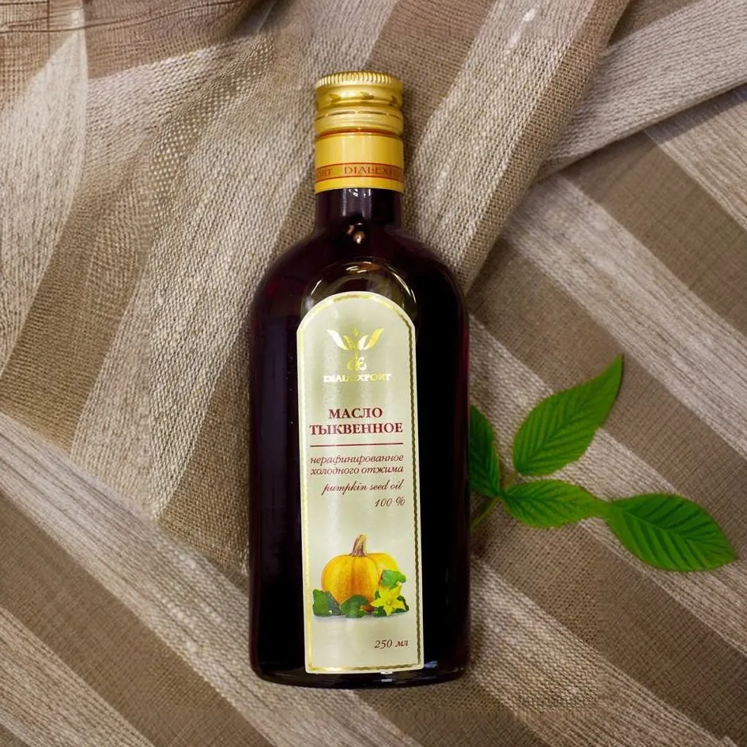 Масло тыквенное нерафинированное холодного отжима, 250 мл