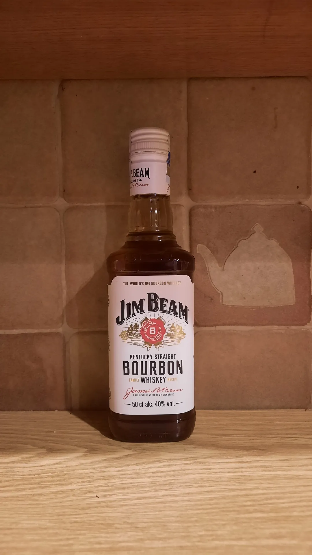 Виски Jim Beam White Label Kentucky Straight Bourbon Whiskey, 500 мл, 40%