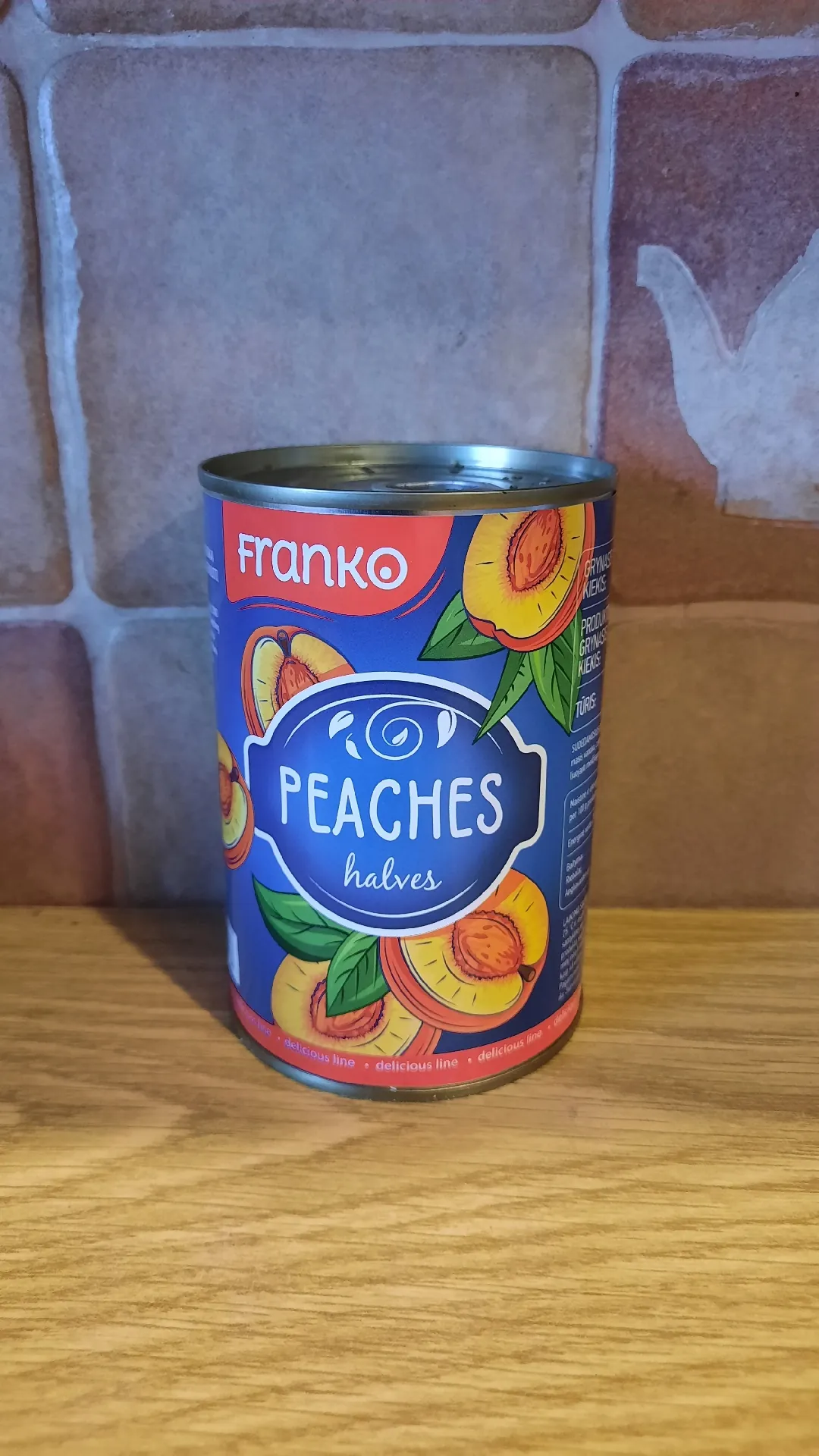 Персики консервированные половинки в лёгком сиропе Franko, 425 г