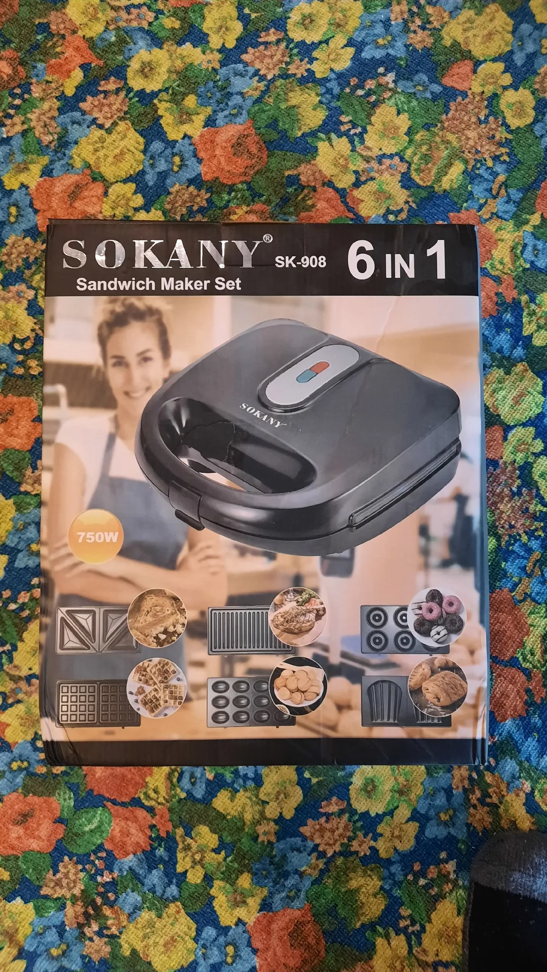 Сэндвичница Sokany SK-908, 750 Вт