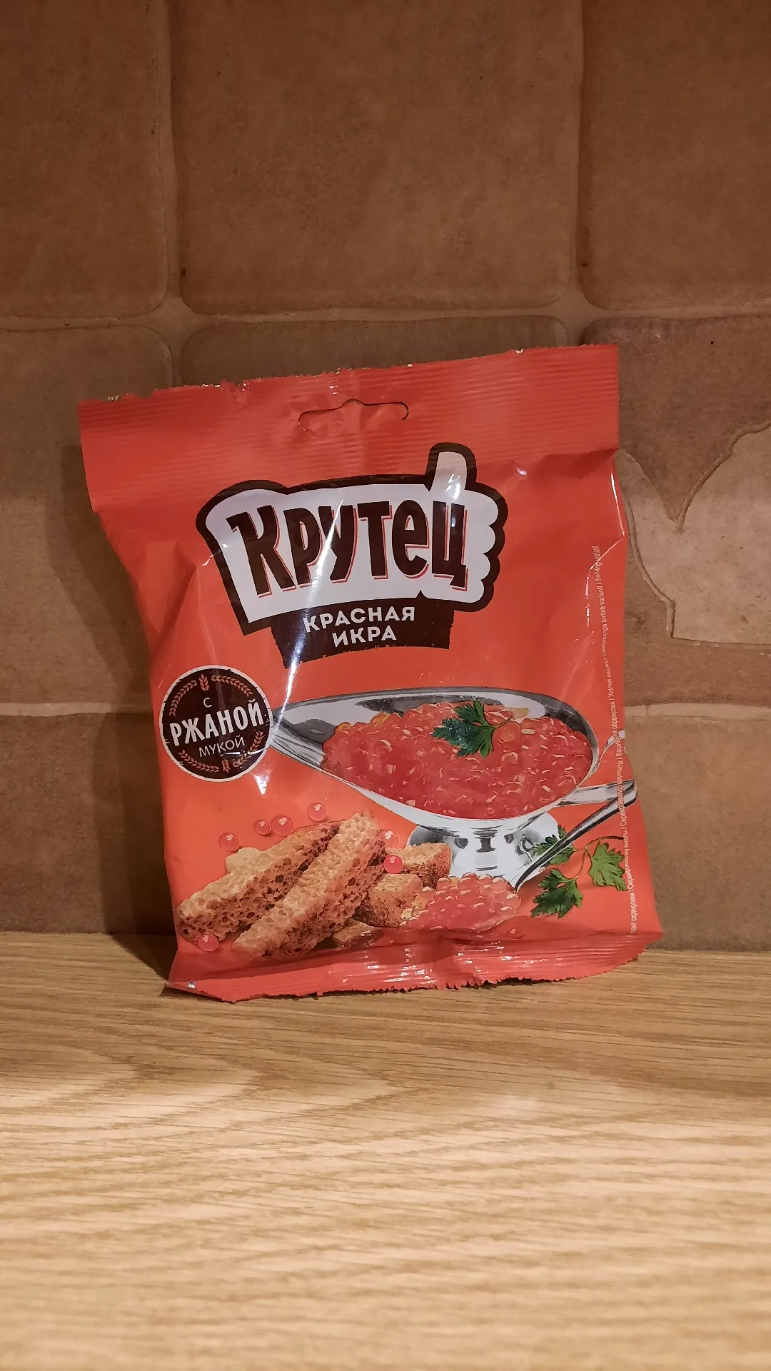 Сухари «Крутец» со вкусом красной икры, 80 г