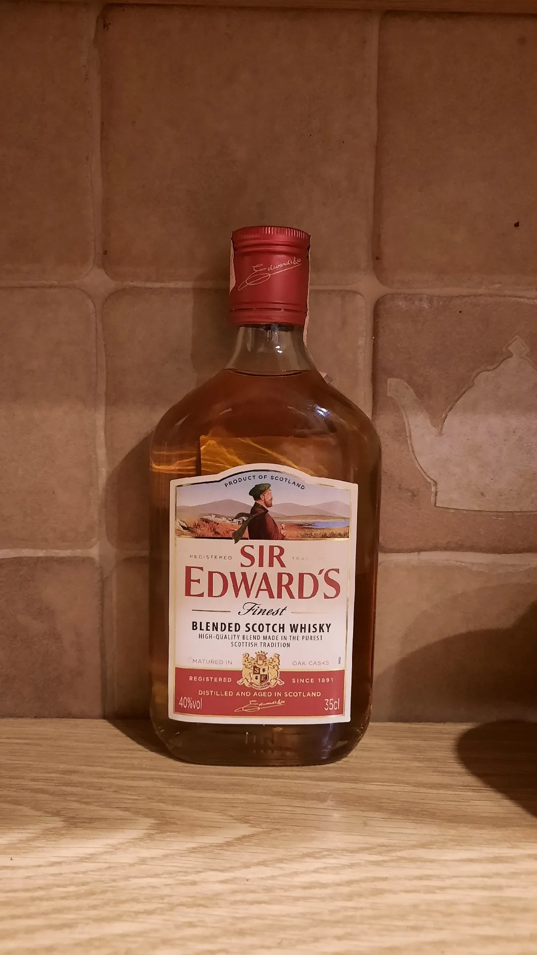 Виски Sir Edward's Шотландский купажированный, 40%, 0,35 л