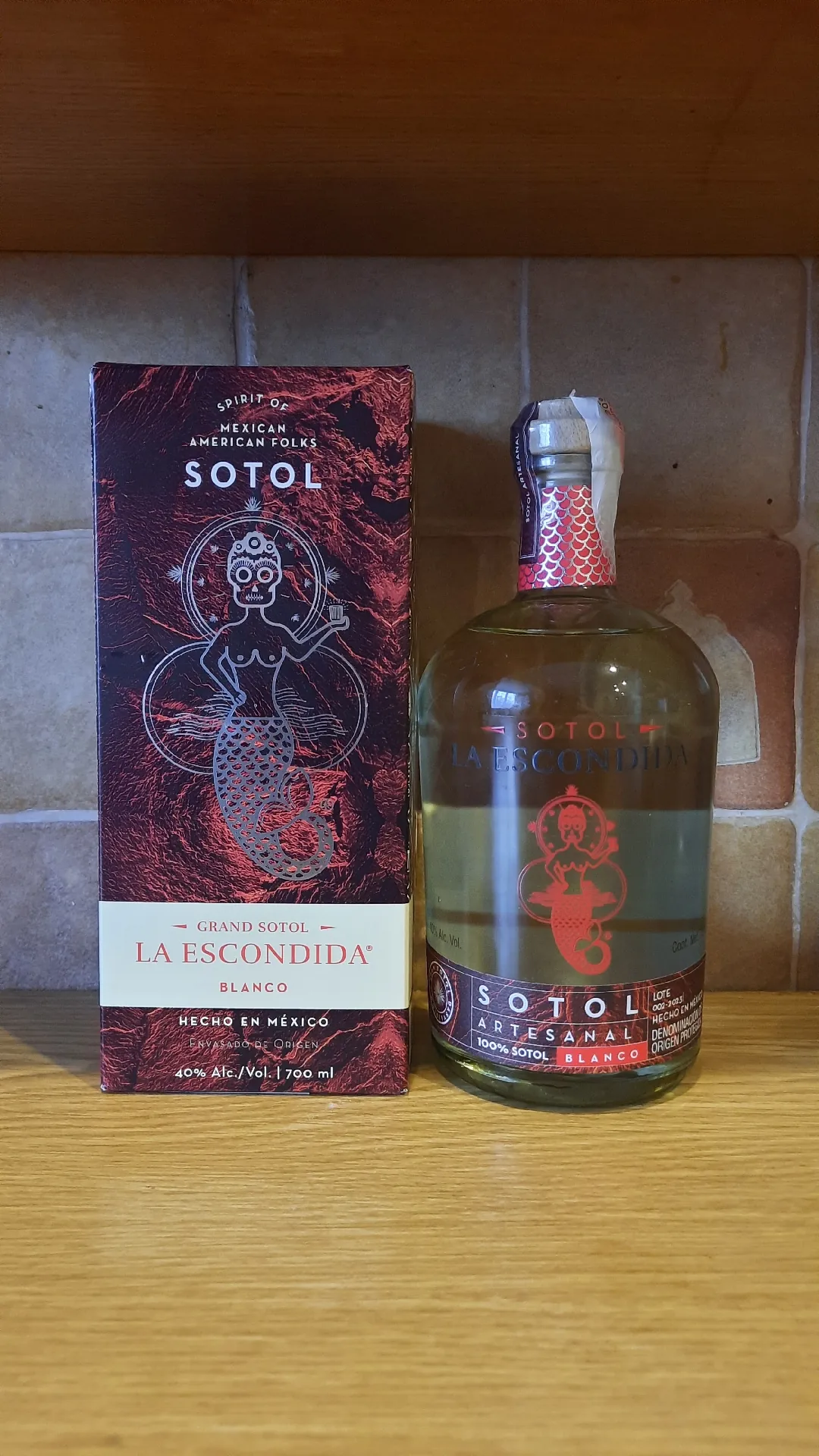 Мескаль Grand Sotol La Escondida Artesanal Blanco, 40%, 0,7 л