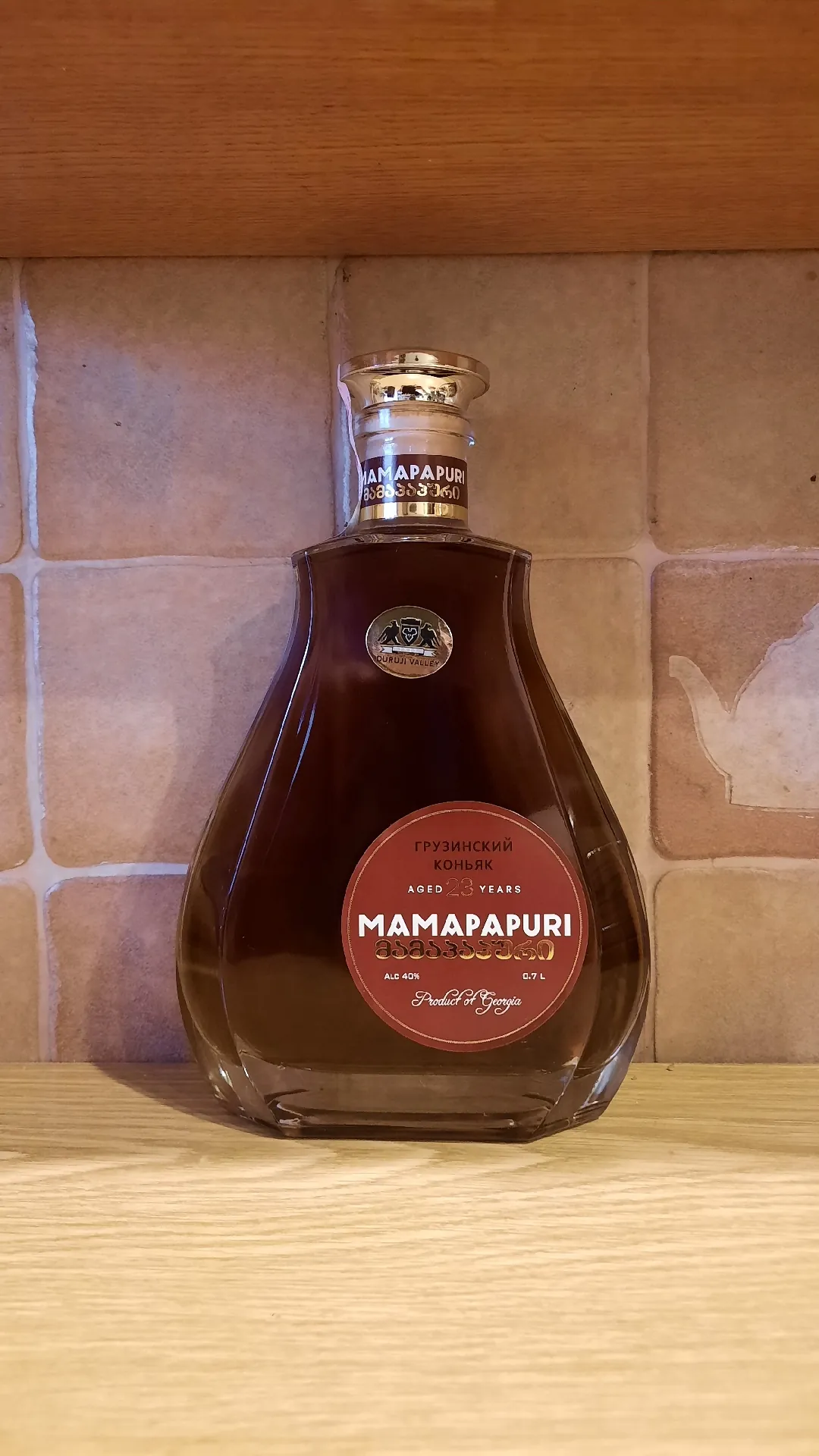 Коньяк марочный «Мамапапури» КС, 40%, 0,7 л