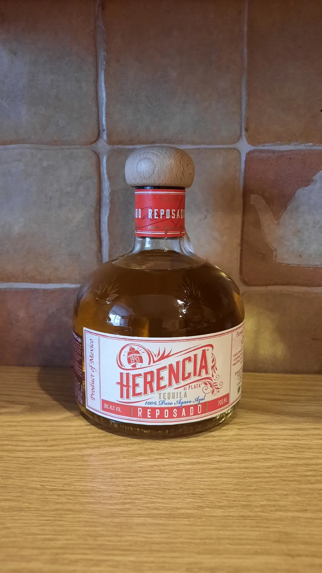 Текила Tequila Herencia de Plata Reposado, 38%, 0,7 л