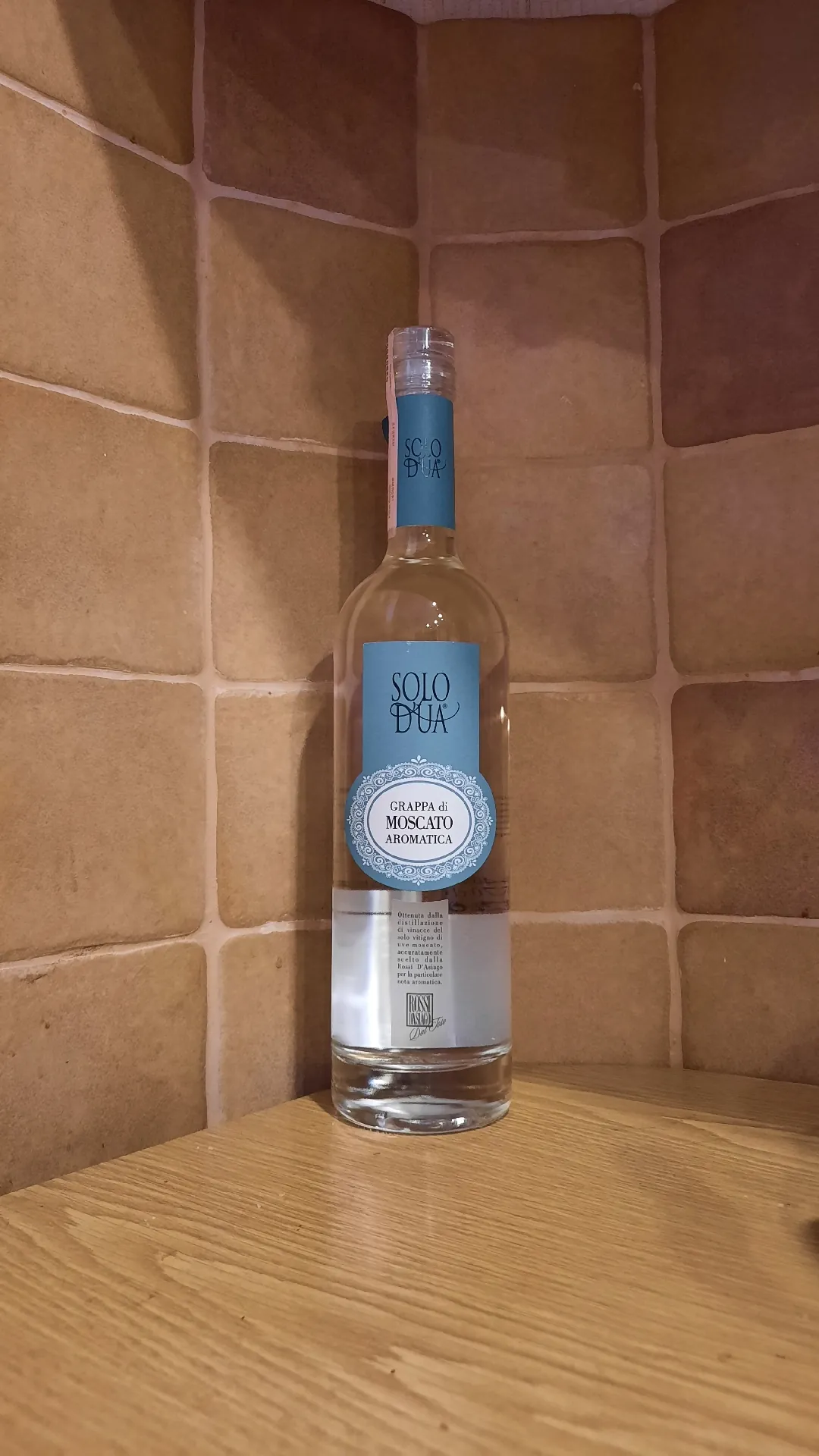 Граппа Solo d’Ua Grappa di Moscato Aromatica, 40%, 0,7 л