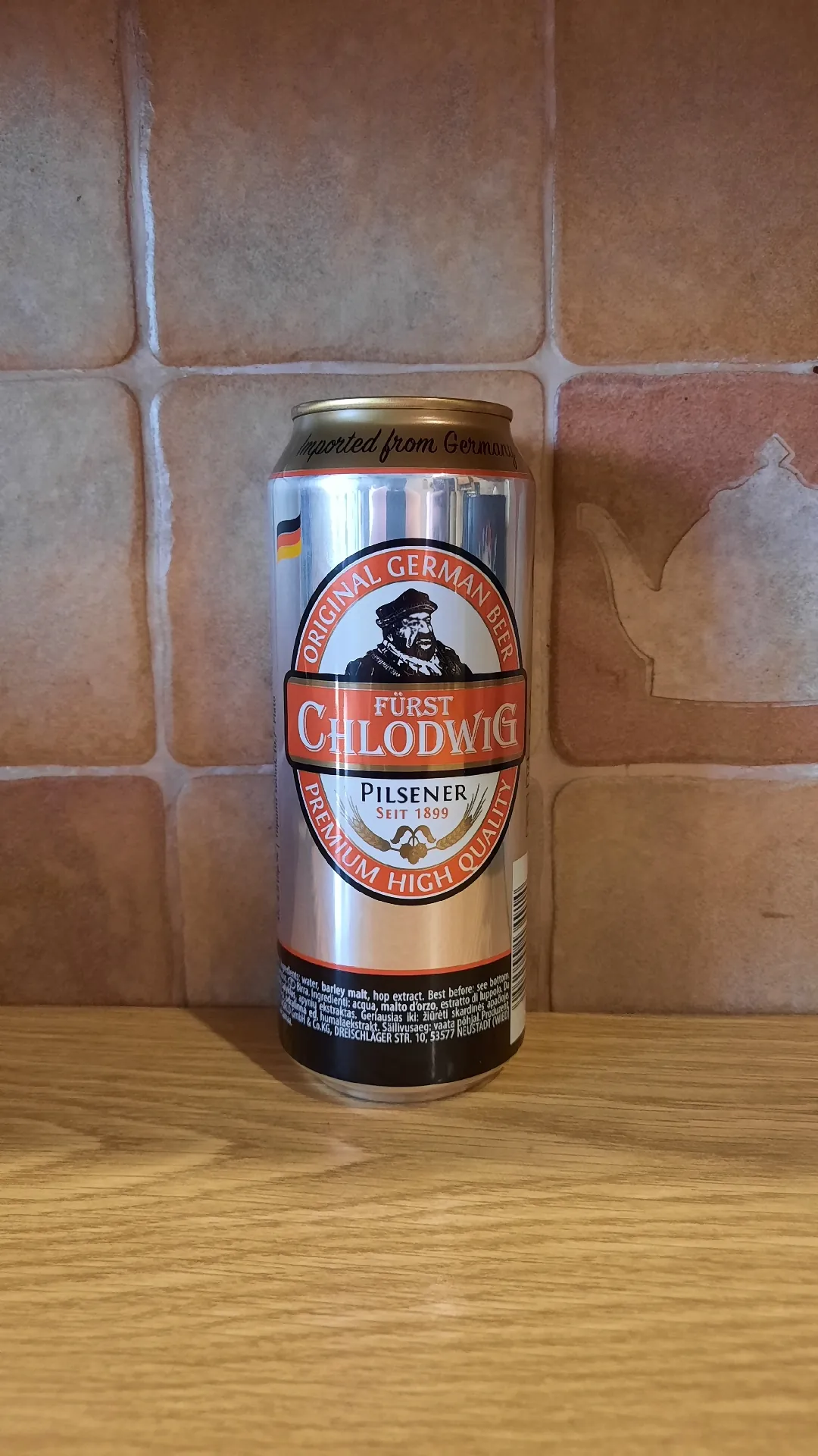 Пиво Fürst Chlodwig Pilsener, 4,8%, 0,5 л