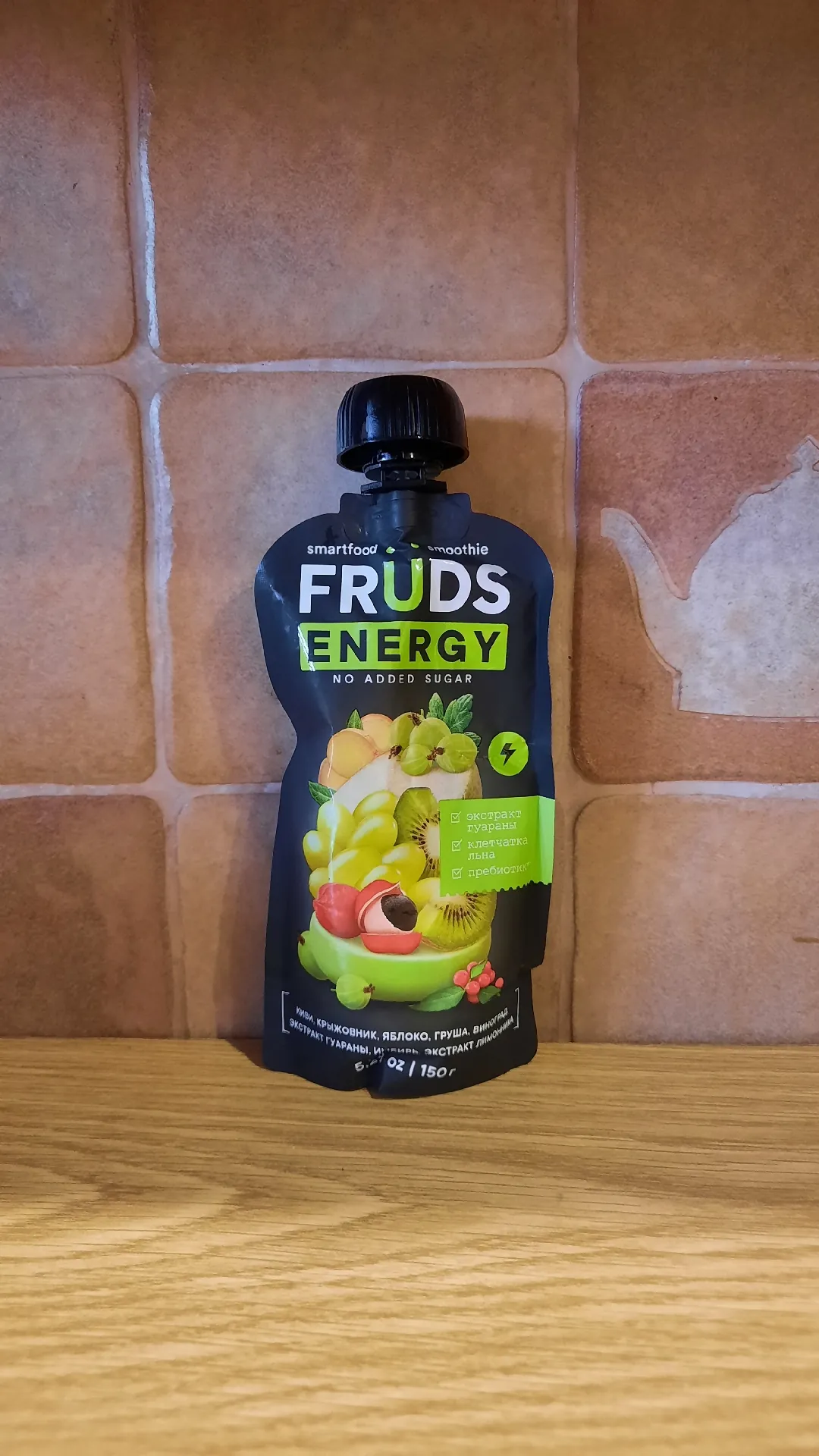 Пюре (смузи) Smartfood Smoothie Fruds Energy, 150 г