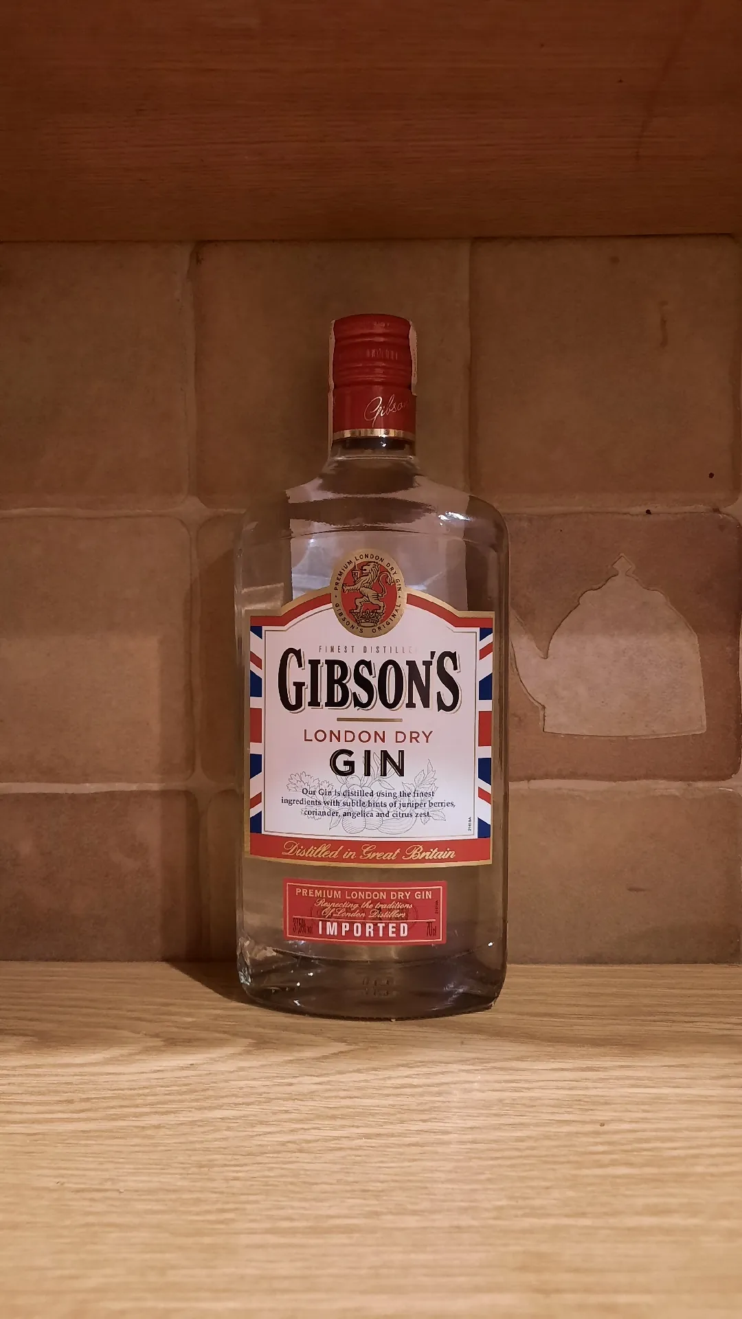 Джин Gibson's London Dry, 37,5%, 0,7 л