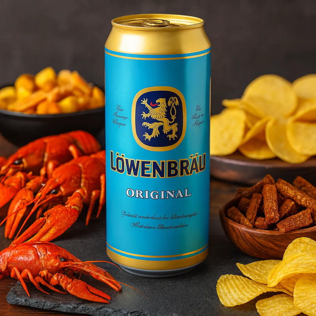 Пиво светлое пастеризованное Löwenbräu Original, 5,4%, 0,45 л, ж/б