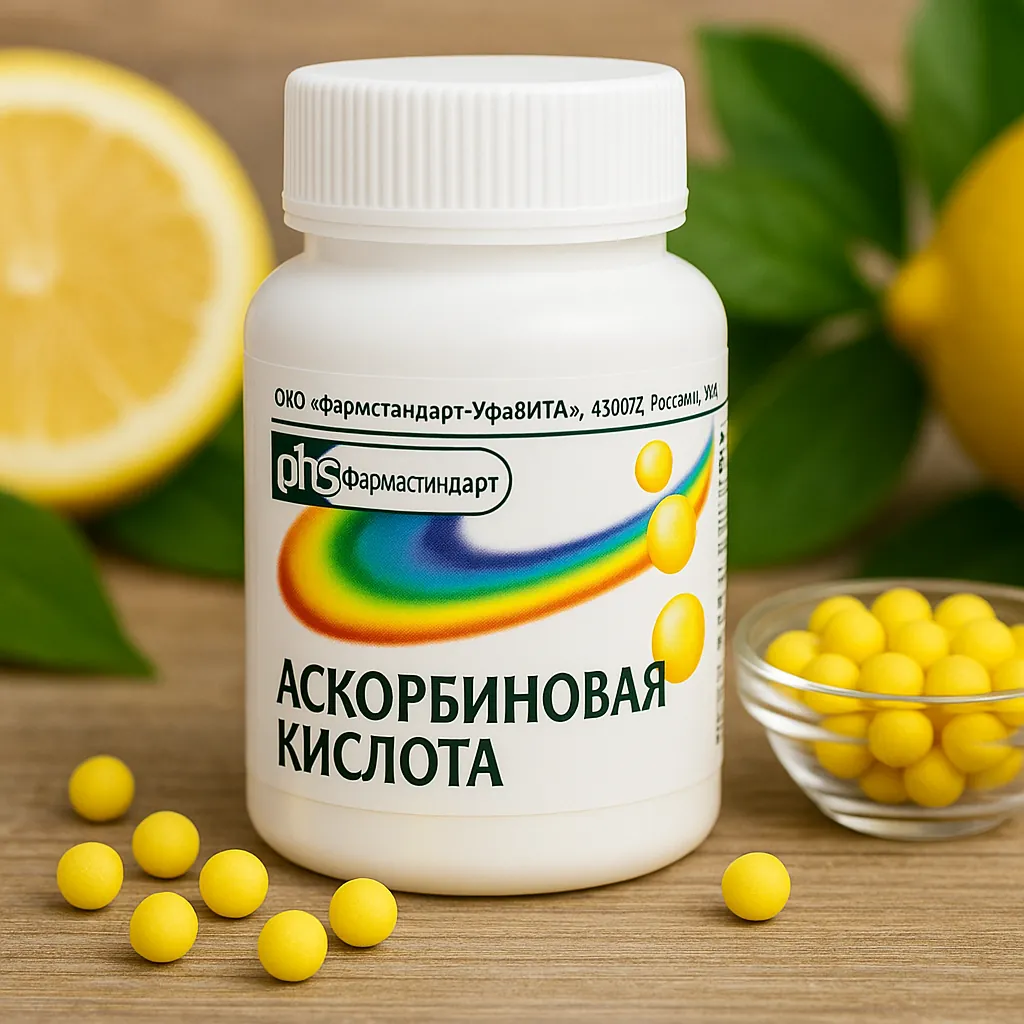 Драже «Аскорбиновая кислота» (витамин С), 50 мг, 200 шт