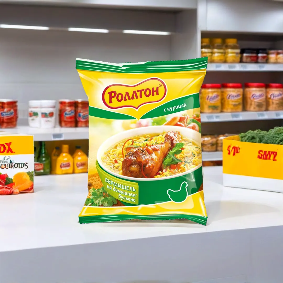 Вермишель «Роллтон» на домашнем бульоне с курицей, 60 г