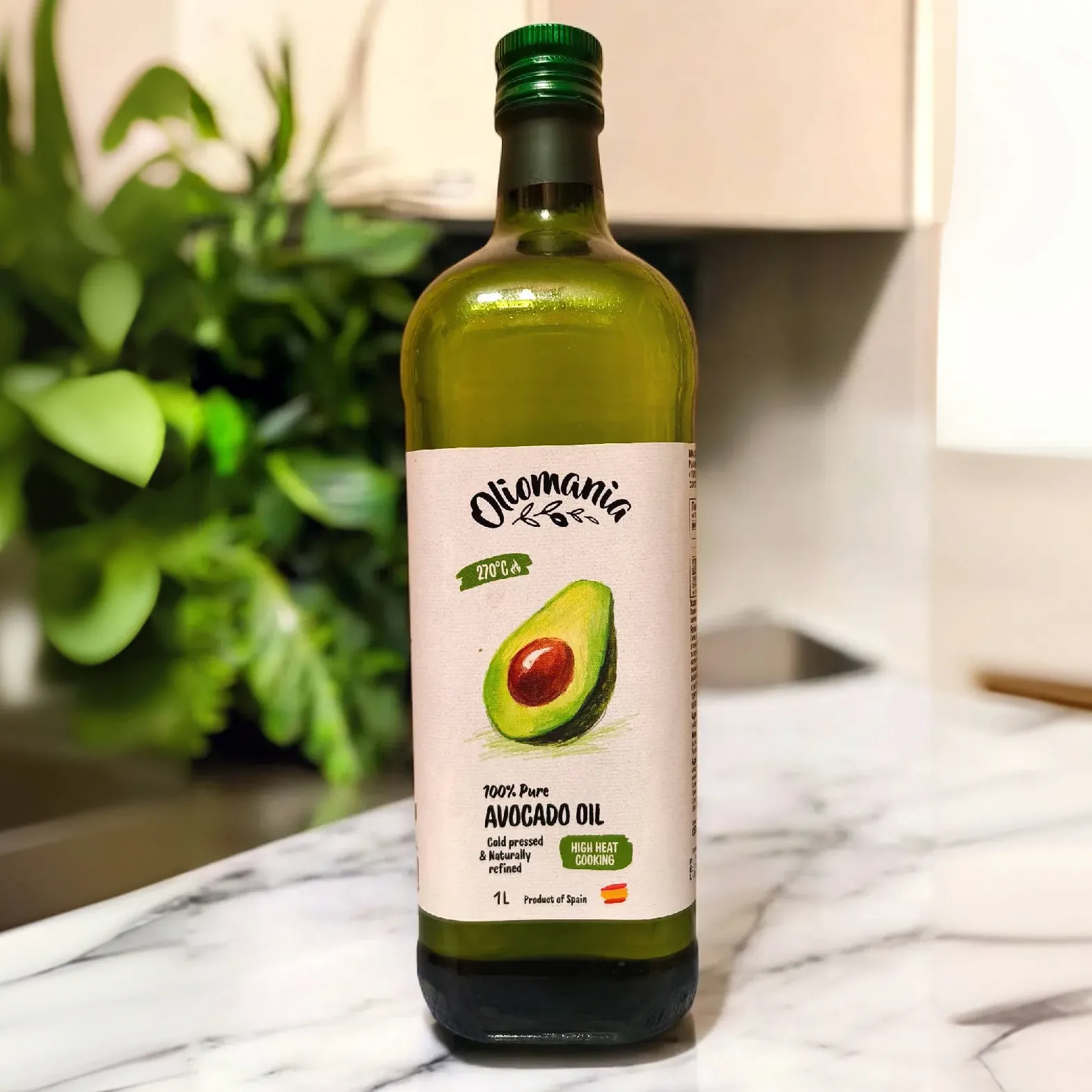 Масло авокадо Oliomania рафинированное, пищевое, 1 л