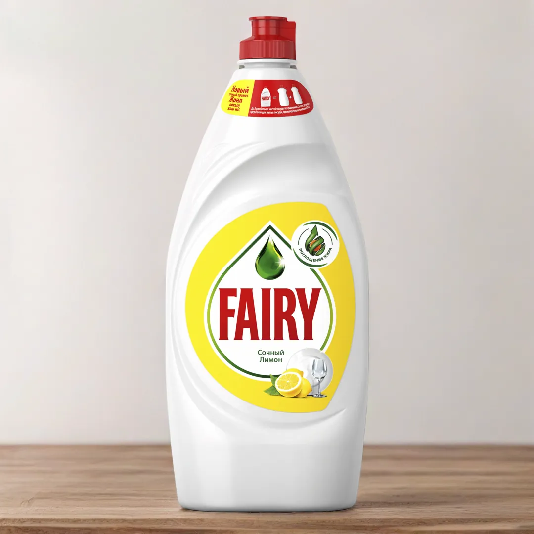 Средство для мытья посуды Fairy «Сочный лимон» гель, 1,35 л