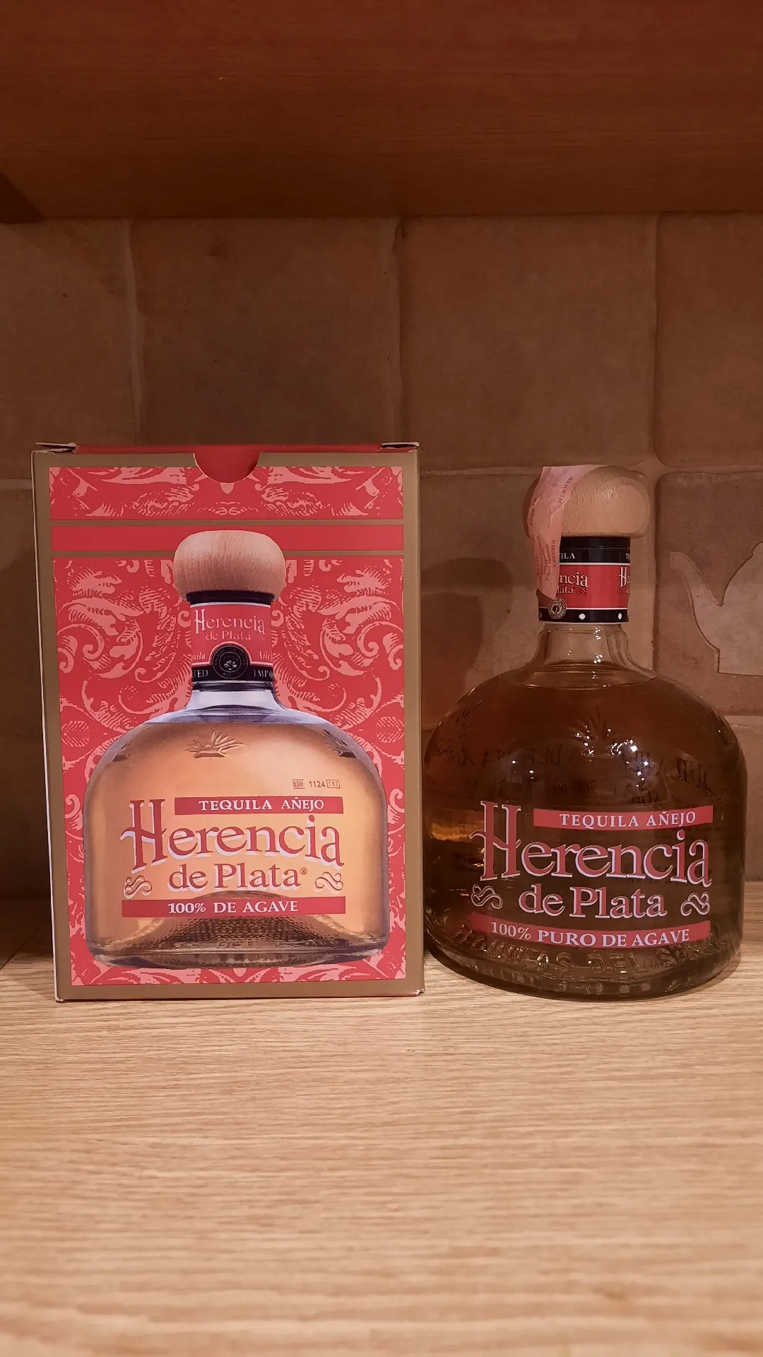 Текила Herencia de Plata Añejo в подарочной коробке, 38%, 0,75 л