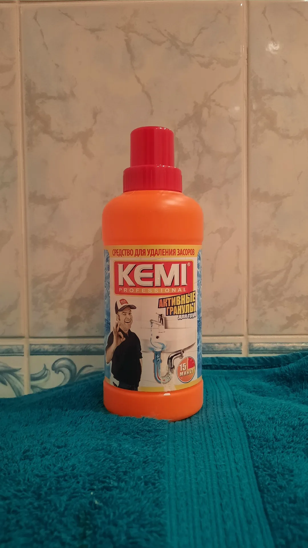 Средство для удаления засоров KEMI Professional «Активные гранулы для труб», 500 г