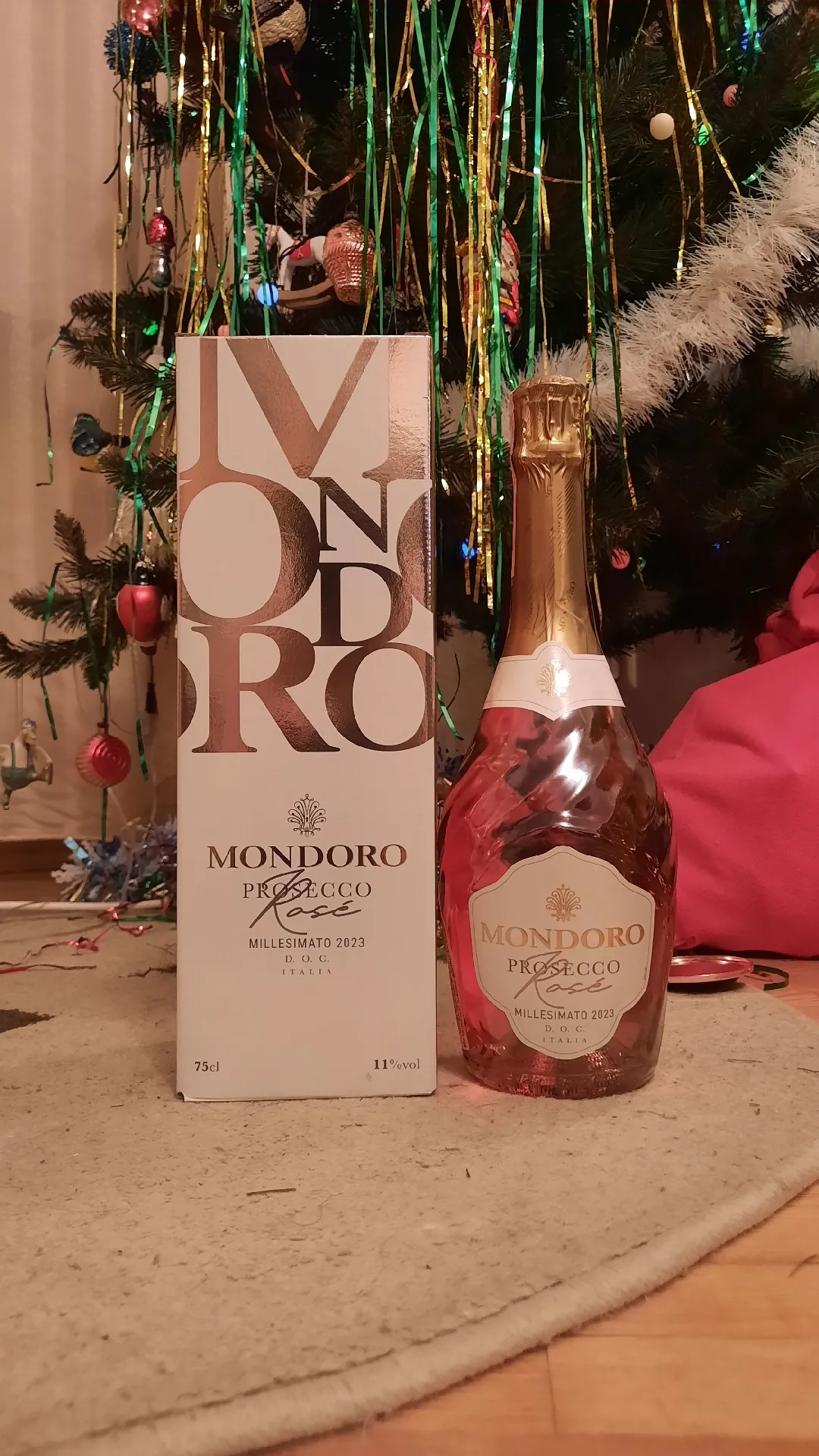 Игристое вино Mondoro Prosecco Rosé DOC в подарочной коробке, 11%, 0,75 л