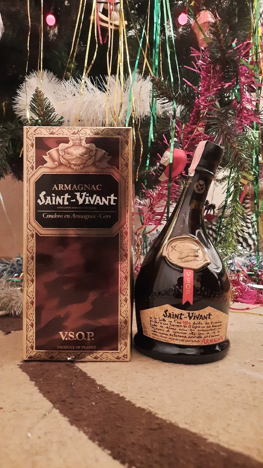 Арманьяк Saint-Vivant VSOP (Сент-Виван) в подарочной коробке, 40%, 0,7 л