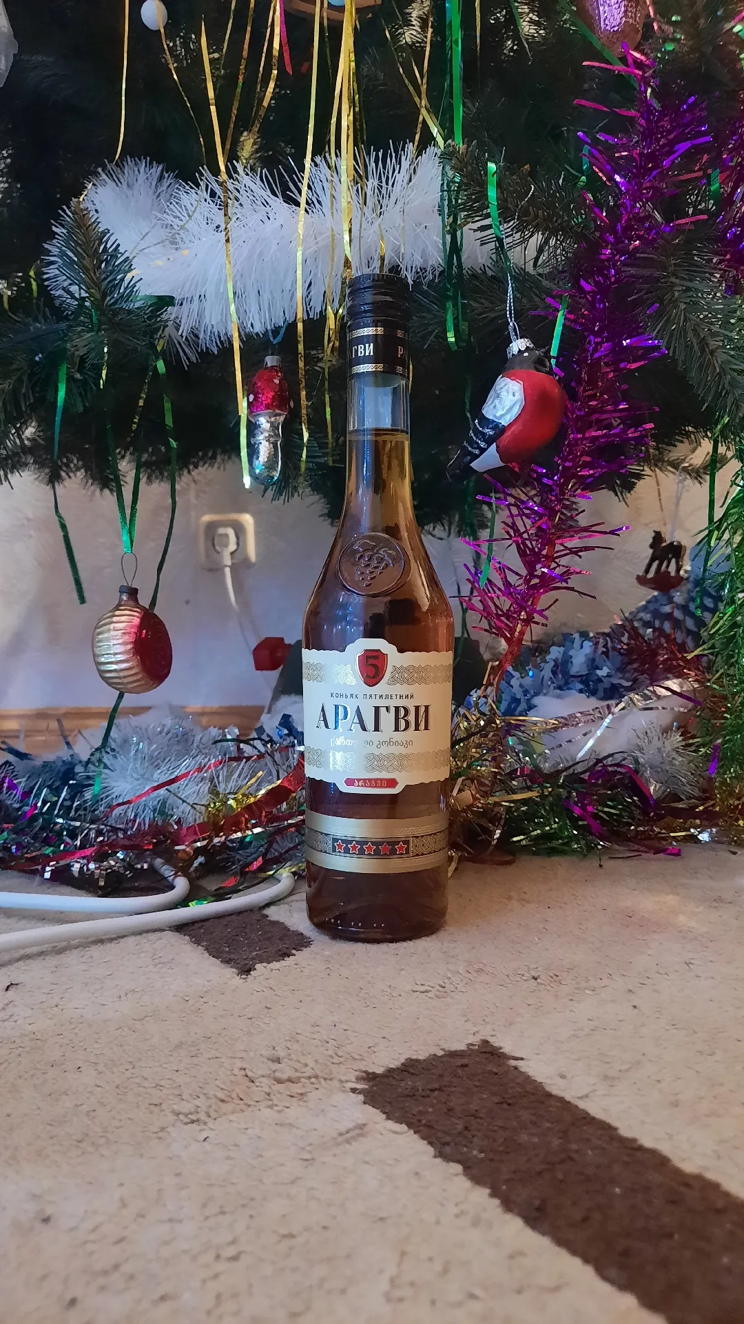 Коньяк «Арагви» пятилетний (5 звёзд), 40%, 0,5 л
