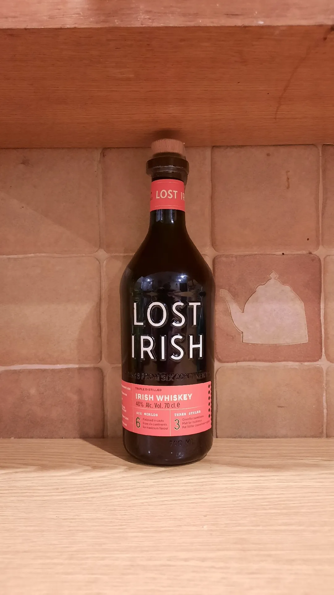 Виски ирландский купажированный Lost Irish, 40%, 0,7 л