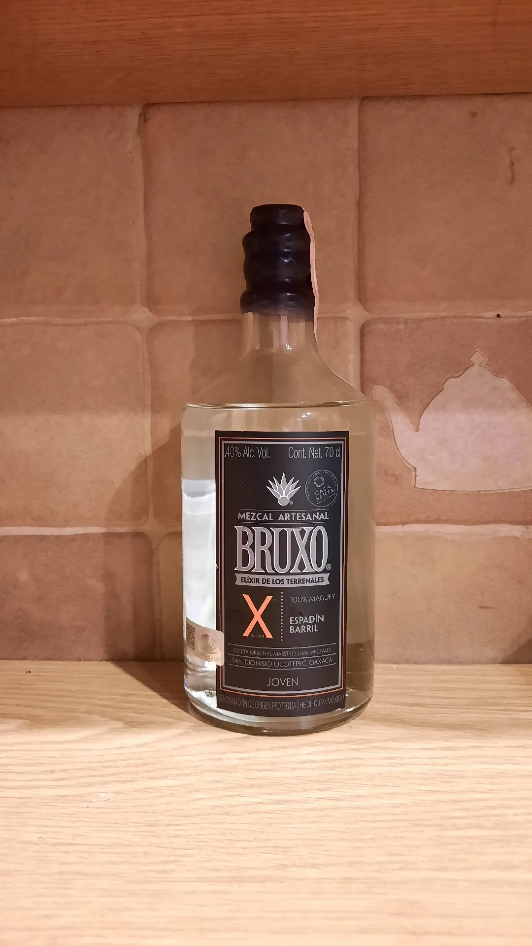 Мескаль Bruxo X Mezcal Artesanal Joven, 40%, 0,7 л