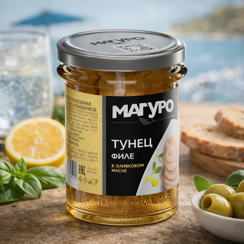 Тунец Магуро филе в оливковом масле, 200 г