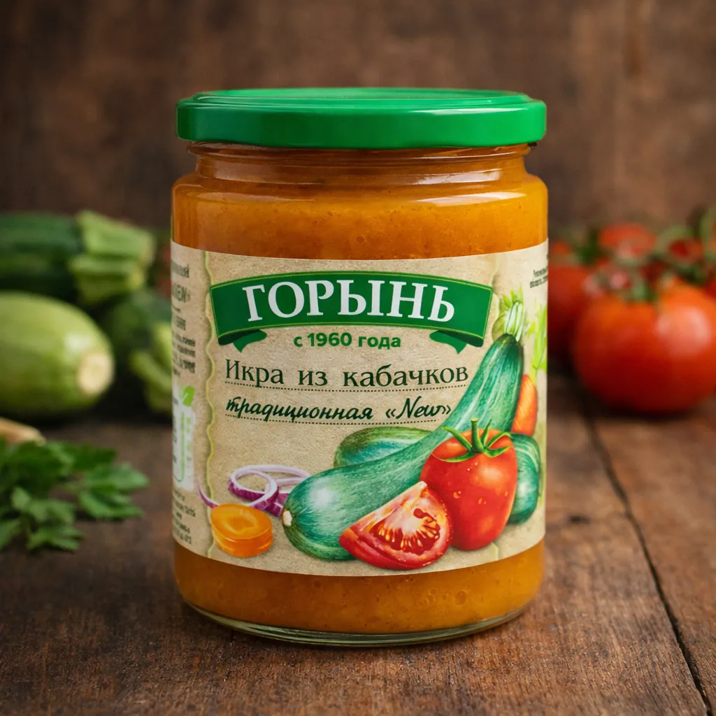 Икра из кабачков Горынь традиционная «New», 430 г