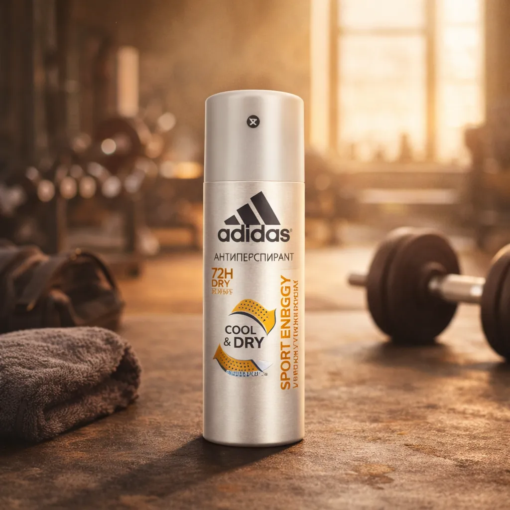 Мужской дезодорант-антиперспирант спрей Adidas Cool & Dry Sport Energy «Тонизирующий заряд», 150 мл