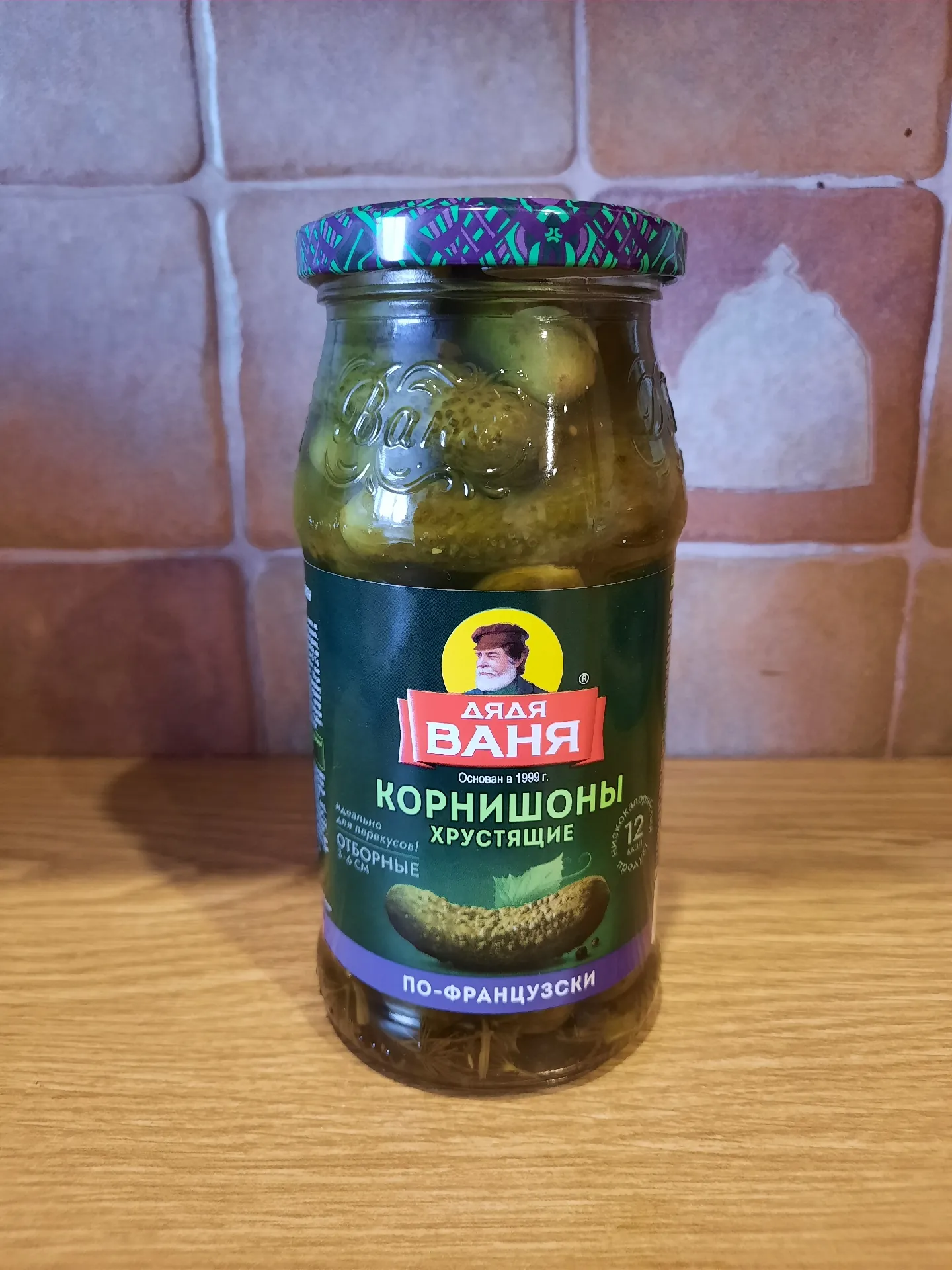 Корнишоны хрустящие Дядя Ваня «По-французски», 460 г